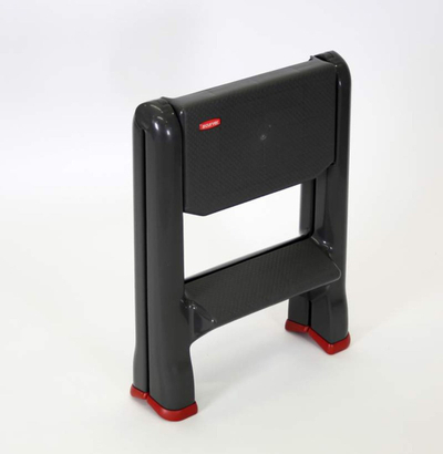 Shkallë plastike Curver 45937, 2 hapa, 150kg, gri