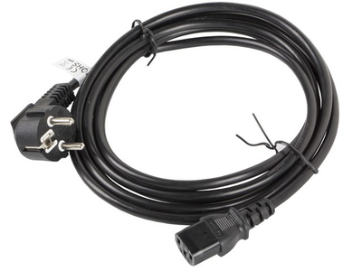 Kabllo rryme Lanberg CA-C13C-11CC-0030-BK, CEE 7/7 në IEC 320 C13, 3m, e zezë