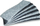 Filc zëvendësues për sfungjer magnetik Bi-Office, 140x40mm, 10 copë, gri