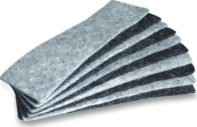 Filc zëvendësues për sfungjer magnetik Bi-Office, 140x40mm, 10 copë, gri
