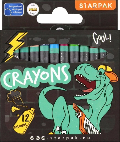 Ngjyra dylli Starpak Skate Dino, 12 ngjyra