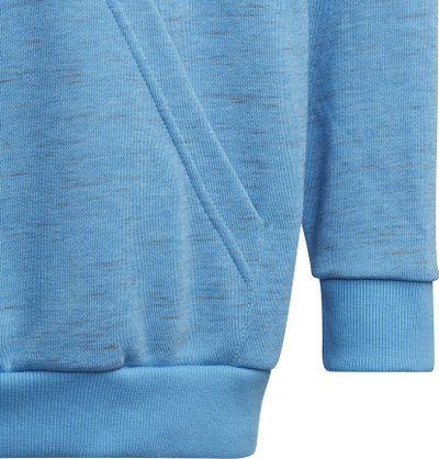 Bluzë me kapuç Adidas Badge of Sport Hoodie Jr HN8470, për kalamaj, me xhep kangur, blu