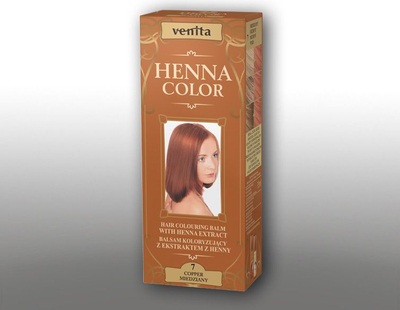 Balsam ngjyrues për flokë Venita Herbal Balms Henna Color 7 Copper, 75ml, bakër