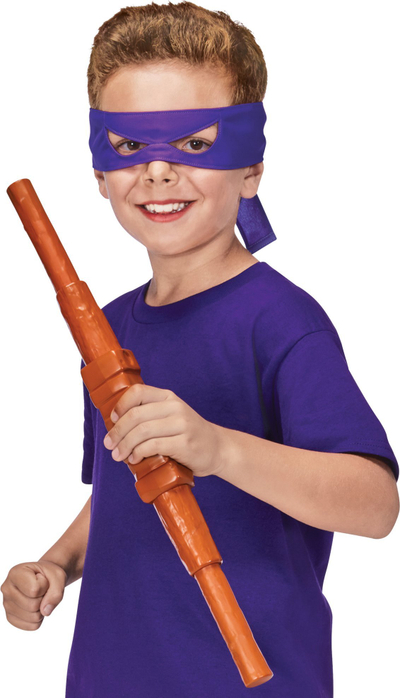 Set loje Ninja Turtles Donatello Reveal, shkop që zgjatet, maskë, lejla