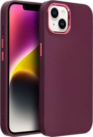 Mbrojtëse kornizë për telefon Apple iPhone 13, TPU, mat, e zezë