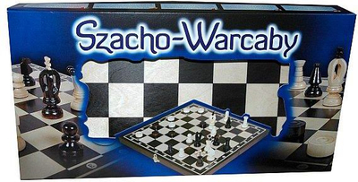 Set lojërash për tavolinë Magiera Chess-Checkers, 35 cm, +5 vjeç