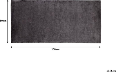 Tapet Beliani GESI II, 80x150 cm, viskozë me pambuk, gri e errët