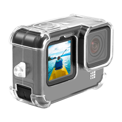 Kuti mbrojtëse Puluz për GoPro Hero 9 10 11, me kapak lente, me rrip qafe, transparente
