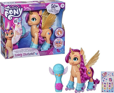 Kukull My Little Pony Movie Singing Sunny On Skates Hasbro, bateri 5x AA, bezhë