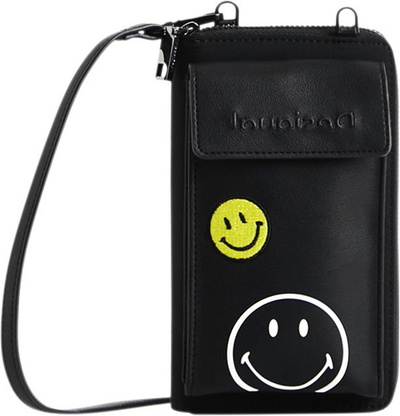 Çantë krahu Desigual Mone Smiley, e zezë