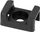 Mbajtëse kabllosh LogiLink, tip saddle, 22x16mm, vrimë montimi 6.8mm, e zezë, 100 copë