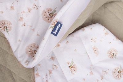 Batanije për ulëse makine Albero Mio Dandelions, muslin pambuku, e kremtë