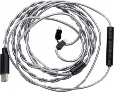 Kabllo kufjesh Moondrop CDSP, USB C, 0.78 2 pin, me mikrofon, e zezë