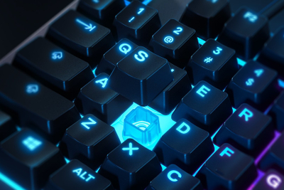 Tastierë gaming SteelSeries Apex 3 US, që s’e ha uji, me drita RGB, e zezë