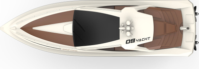 Играчка брод со далечински управувач Amewi Caprice Yacht 380mm, батерија 800 mAh, до 15 km/h, бела