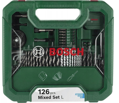 Set aksesorësh Bosch Green The Construction Set, 126 copa