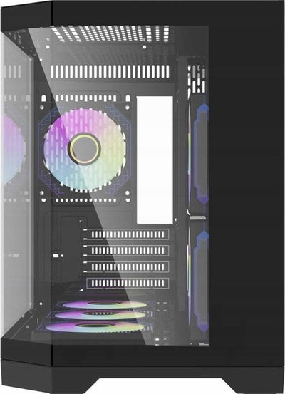 Kутии за компјутер DarkFlash FT418, Mini Tower M-ATX, 6 вентилатори, црна