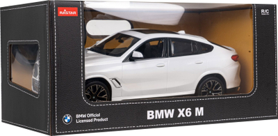 Makina me telekomandë Rastar BMW X6M, 1:14, me drita LED, e kuqe