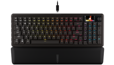 Tastierë gaming Corsair Vanguard 96, mekanike lineare, ndriçim i pasmë, anglisht, e zezë