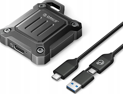 Надворешно куќиште Orico XAM2, за SSD M.2 2230, USB C 3.2, сиво металик