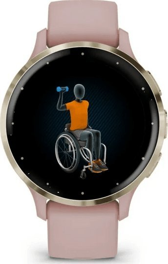 Ora sportive Garmin Venu 3S, 1.2" AMOLED, smartwatch, rozë