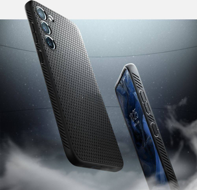 Mbrojtëse Spigen Liquid Air për Samsung Galaxy S23, e zezë