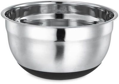 Enë përzierëse Okko Bowl, 26 cm, 4 L, argjend me të zezë