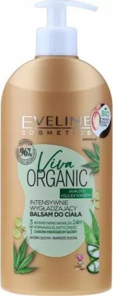 Balsam trupi Eveline Viva Organic Bio Aloe, për lëkurë të thatë, shumë i mirë për hidratim