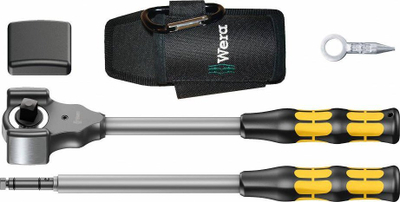 Set çelësa rachet Wera KOLOSS All Inclusive 1/2", mekanizëm 6°, me çekiç