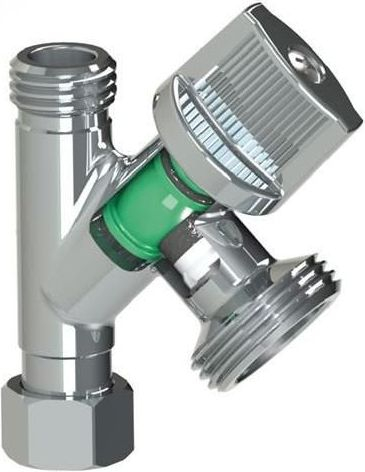 Valvul këndore Arco Conekta 3/8"x3/8"x3/4" (280010), për lavatriçe, metalike, argjend