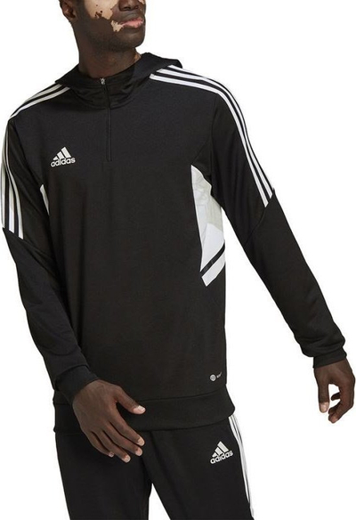Bluzë sportive Adidas Condivo 22 Track Hoodie M HD7006, poliester i ricikluar, Aeroready, e zezë