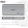 Docking station Club 3D CSV-2563 Thunderbolt 5, 5 në 1, portabël, gri