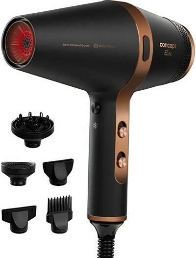 Tharëse flokësh Concept Elite Ionic Infrared Boost VV6030, e zezë
