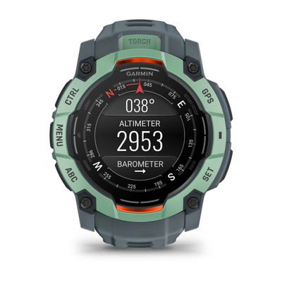 Orë sportive Garmin Instinct 3, 50mm, AMOLED, jeshile gri