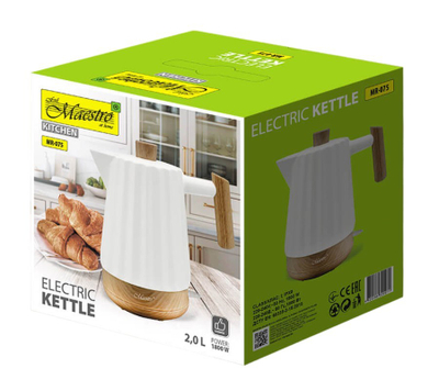 Ibrik elektrik qeramik Maestro MR-075, 2L, 2000W, i bardhë
