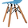 Karrige për fëmijë Twist Kid HM8453.08, këmbë druri, 30.5x33x59 cm, blu