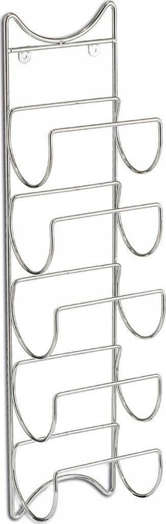 Organizues shishesh Zeller, metal, i zgjatueshëm, për 5 shishe, krom