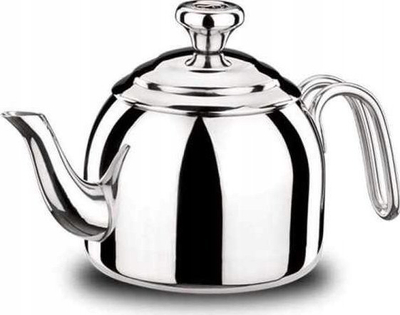 Çajnik Korkmaz Droppa A052, çelik inox 18/10, 1300ml, argjendtë