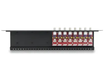 Modul mbrojtës CCTV Ewimar LHD-8R-PRO, për koaksial dhe UTP, montim në rack, i zi