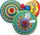 Top rrotullues prej metali Spinning Tin Top, 14 cm, me zë, shumëngjyrësh