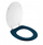 Kapak WC Douceur d'intérieur LABYRINTHE, MDF, 37.5 x 46 cm, blu me të bardhë