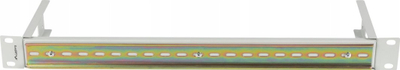 Shinë montimi DIN Lanberg TS-35, 1U, 19", gri