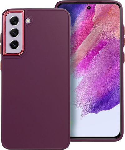Kuti telefoni OEM për Samsung Galaxy S21 FE, TPU e butë, kornizë e fortë te kamera, vjollcë