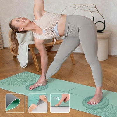 Tapet yoga HMS YM10, TPE, dy shtresa
