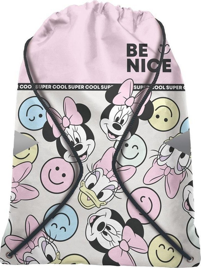 Çantë sportive Beniamin Minnie Mouse Gym Bag, poliestër, me kordele që tërhiqen, shumëngjyrëshe