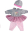 Rroba për kukulla Smily Play, 32 cm, set 3 copë, rozë me gri