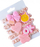 Set lastikë flokësh scrunchie G125R, 5 copë, shumëngjyrëshe