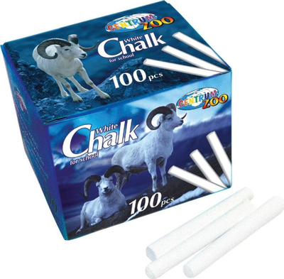 Shkumës për tabelë Panta Plast 80372, 100 copë, i bardhë