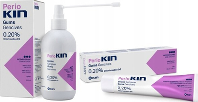 Xhel oral Kin PerioKIN Gums, klorheksidinë 0.20%, me shije mente, 30ml
