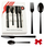 Set lugë dhe pirunë Kulig Piano Shiny Black, 24 copë, çelik inox, të zeza me shkëlqim